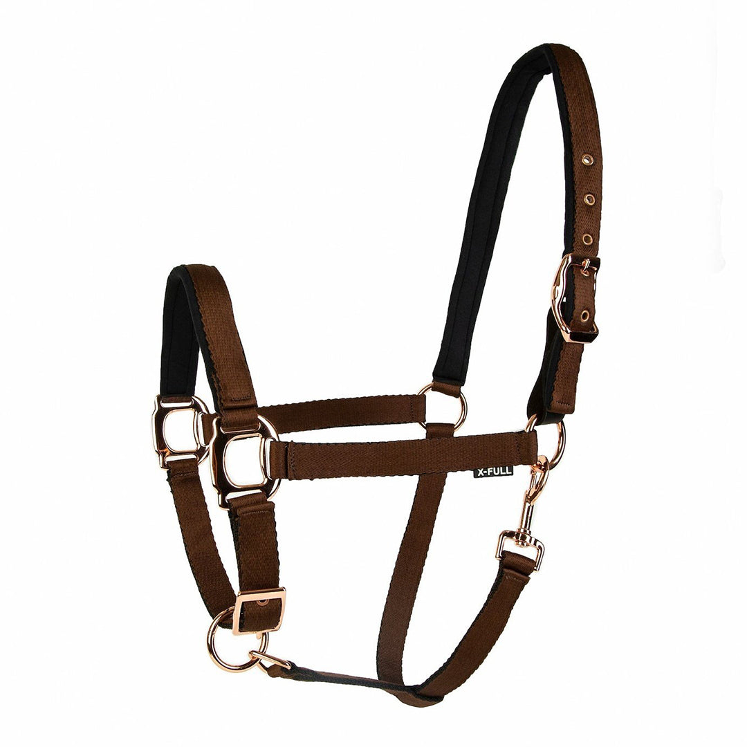 Lettia Rosegold Padded Leather Breakaway Halter
