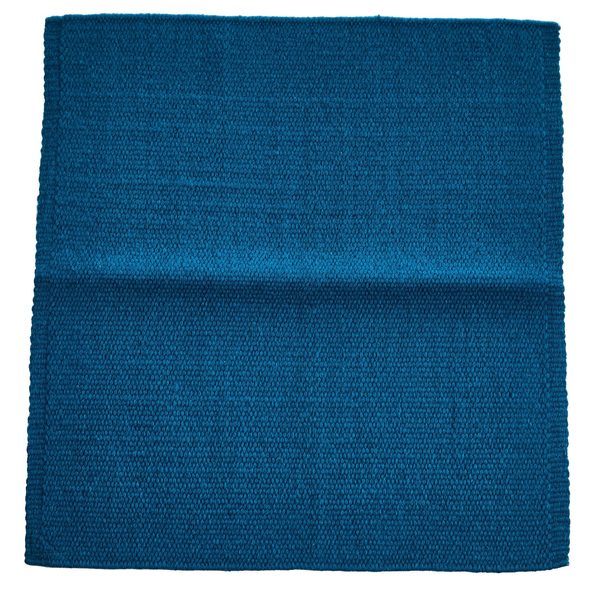 1314C-100 San Juan Solid Ocean Blue 38x34 New Zealand Wool Saddle Blanket