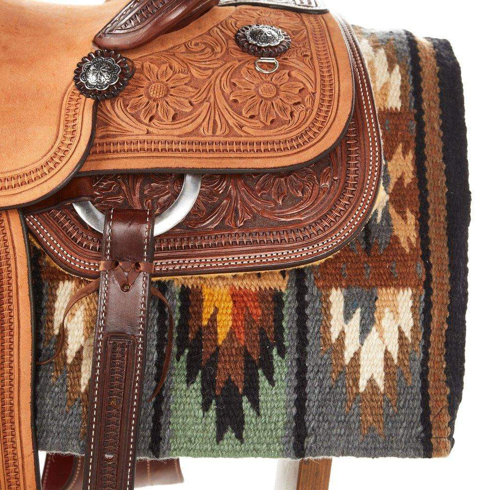 1469-2 Sandhill 36x34 New Zealand Wool Saddle Blanket