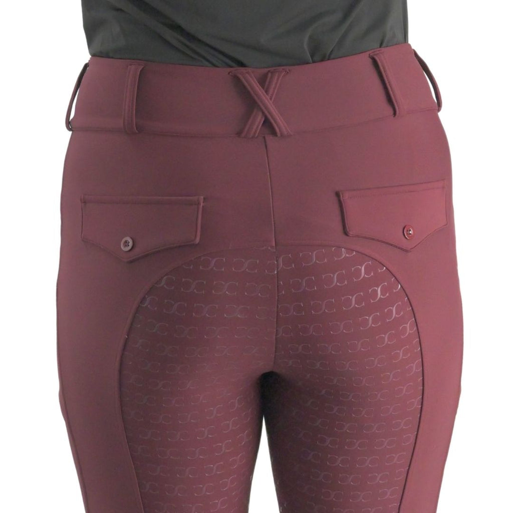 Burgundy Just Right Summer Breeches + Free Bit Belt