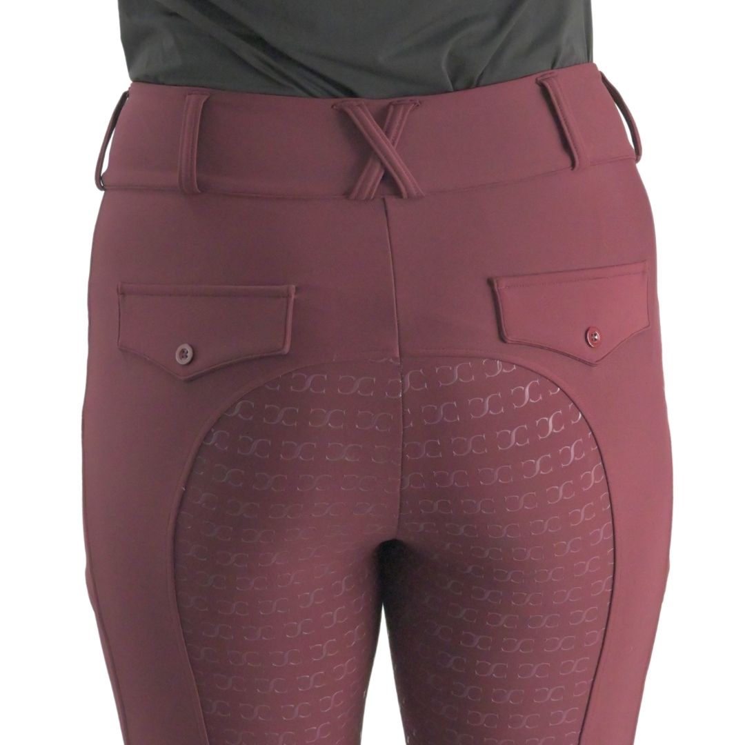 Burgundy Just Right Summer Breeches + Free Bit Belt