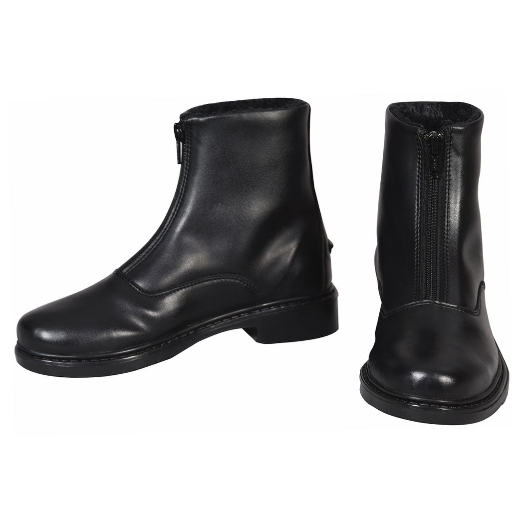 TuffRider Children's Starter Winter Fleece-Lined Front Zip Paddock Boots