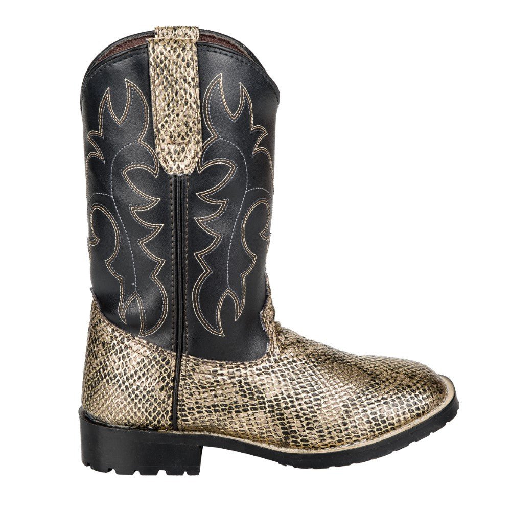 TuffRider Youth Black Snake in My Boot Western Leather Boots