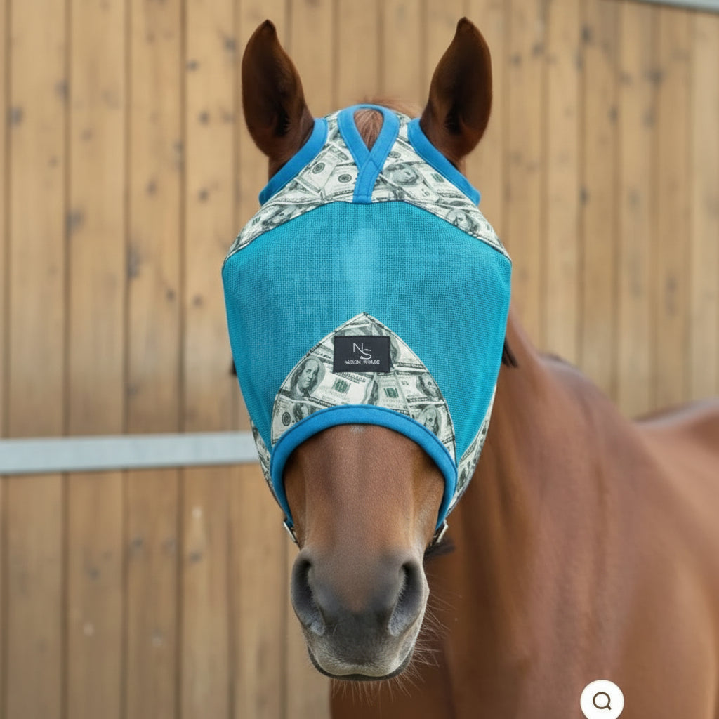 Entry Fees Fly Mask - Electric Blue