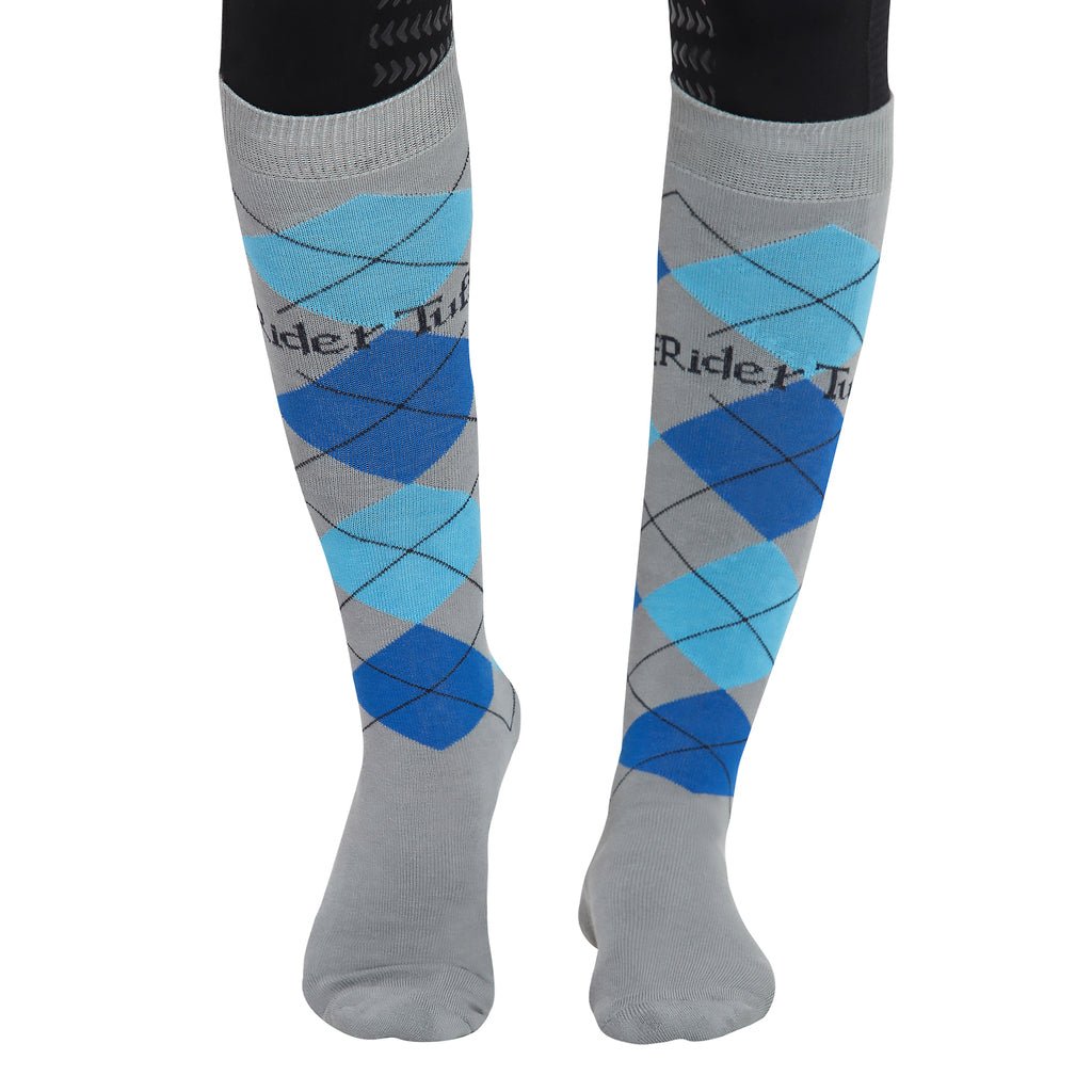 TuffRider Argyle Knee Hi Socks