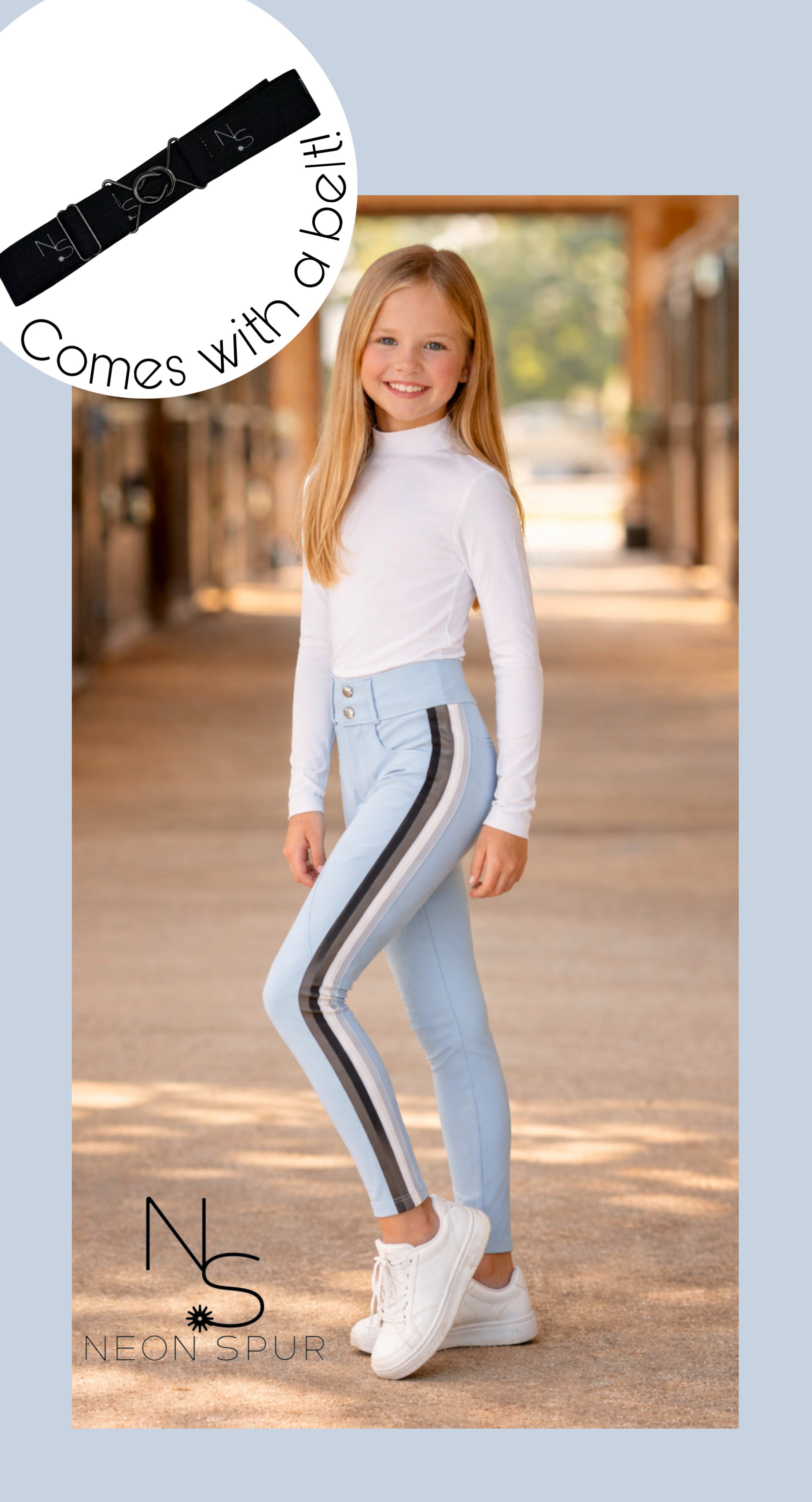 Neon Spur Lindsey Youth Breeches