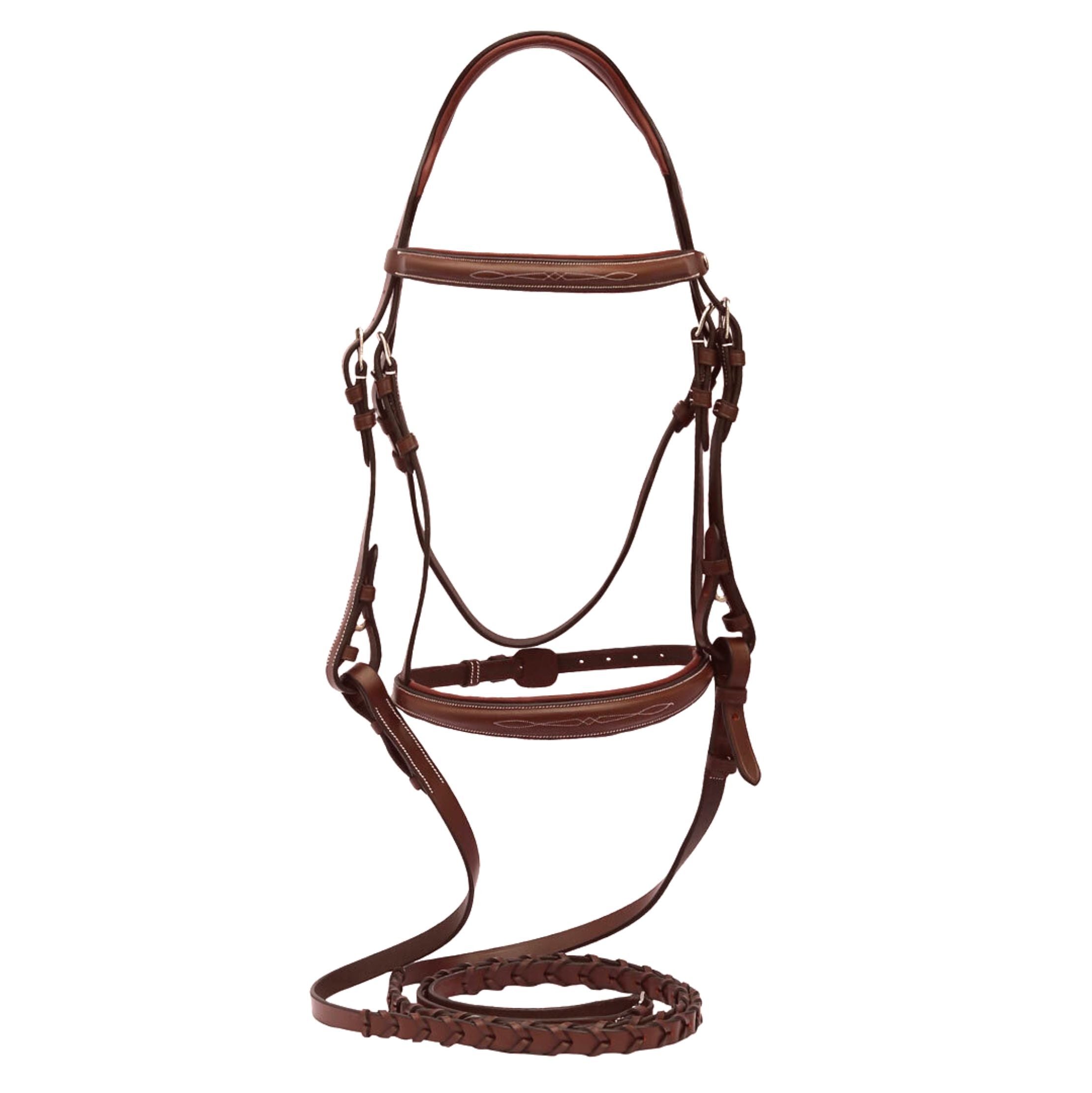 Henri de Rivel Pro Mono-Crown Padded Wide Noseband Bridle