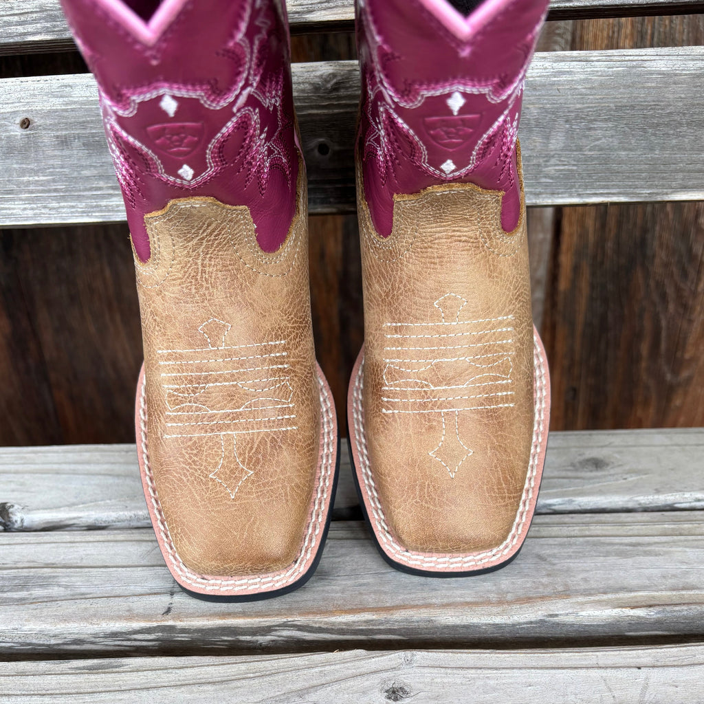 Pink Tombstone Western Boots | Ariat Kids