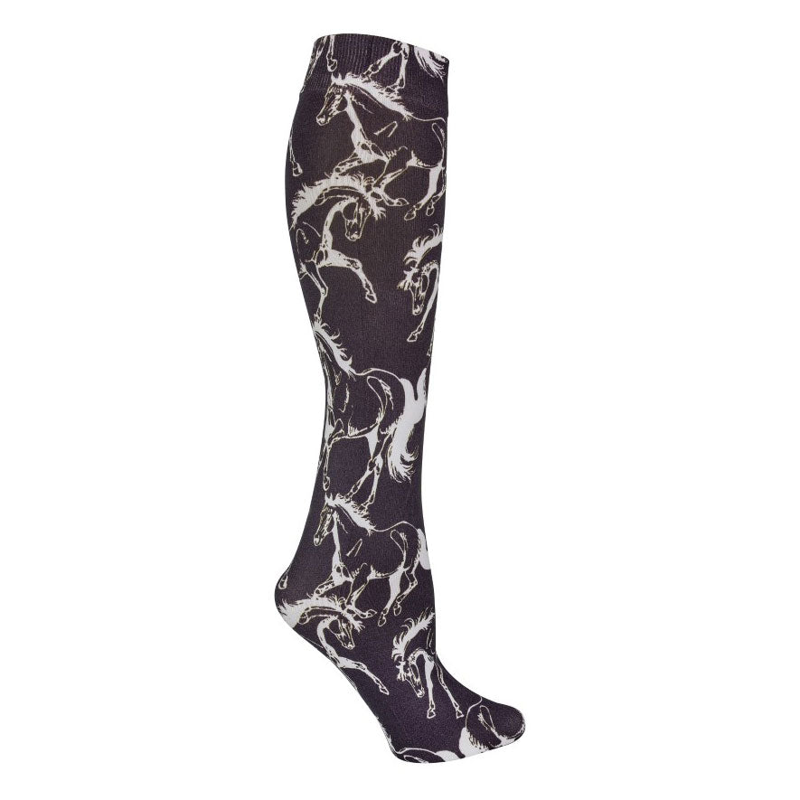 AWST Int'l Lila Linear Horse Socks