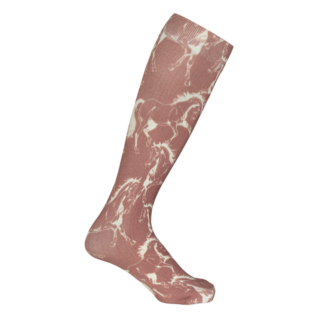 AWST Int'l Lila Linear Horse Socks