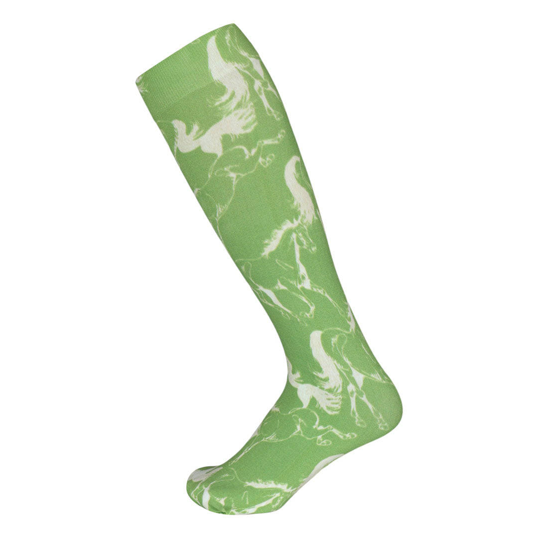 AWST Int'l Lila Linear Horse Socks