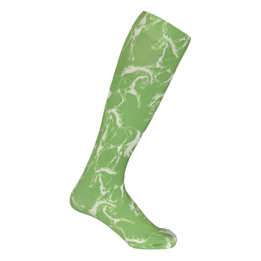 AWST Int'l Lila Linear Horse Socks