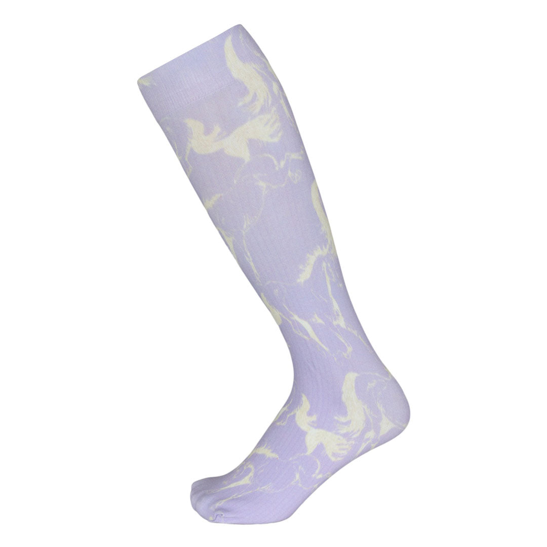 AWST Int'l Lila Linear Horse Socks