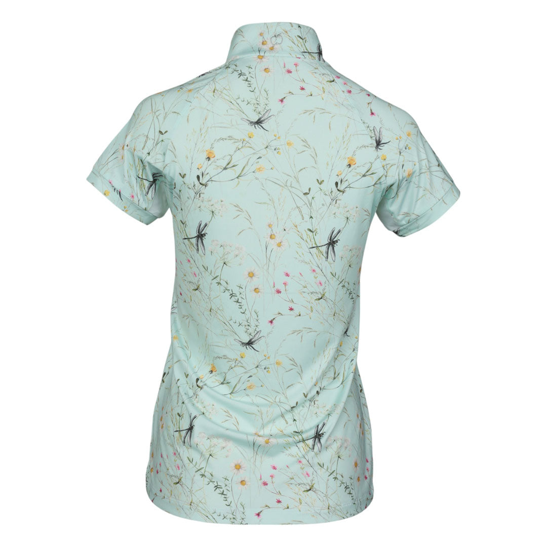 Dapplebay Dragonfly Meadow 1/4 Zip Riding Top - Short Sleeve