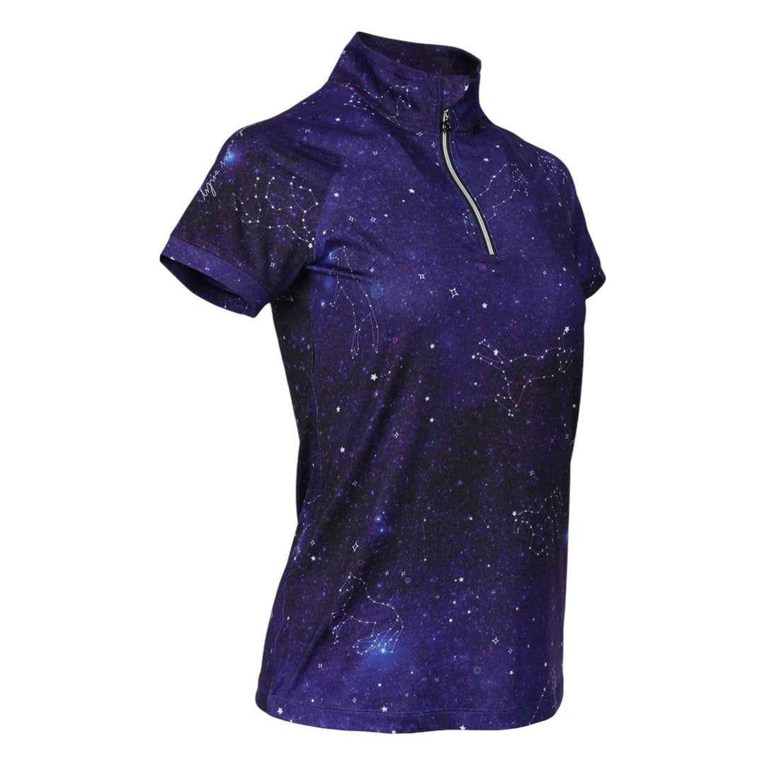 Dapplebay Constellation 1/4 Zip Light Riding Top-Short Sleeve