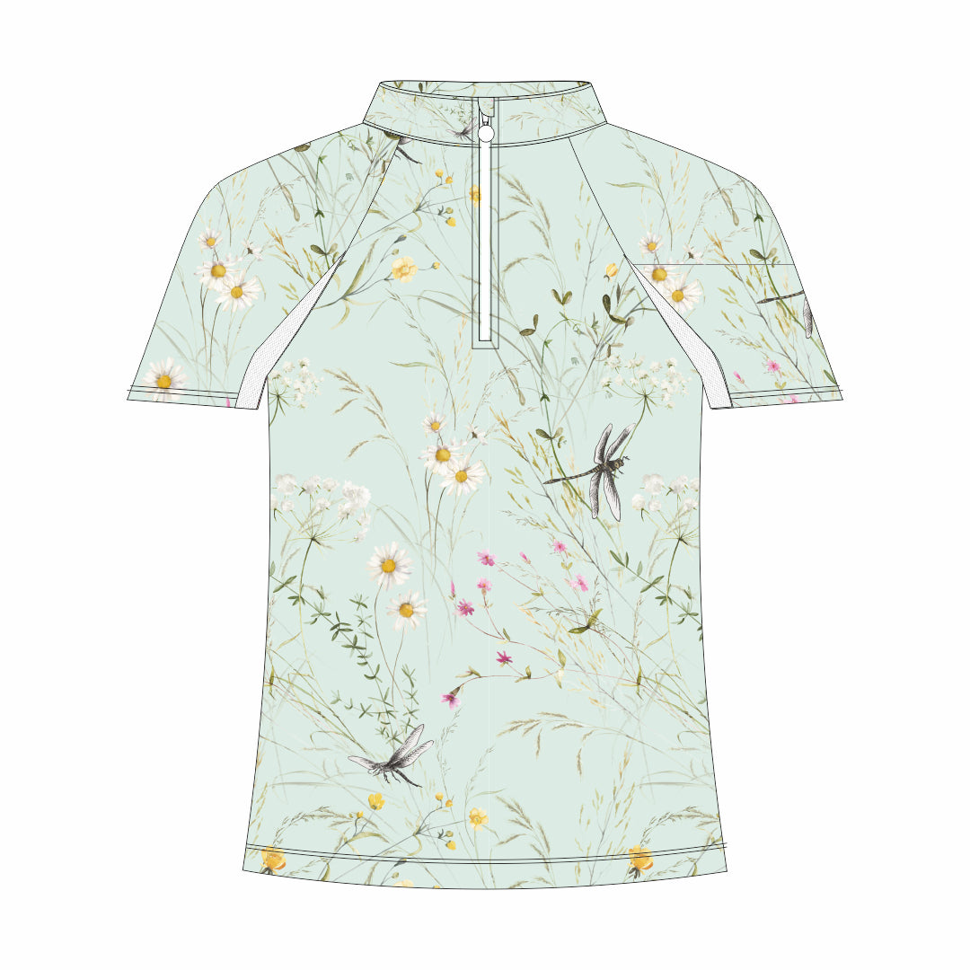 Dapplebay Kids Dragonfly Meadow 1/4 Zip - Short Sleeve
