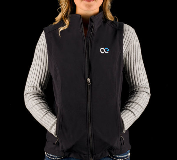 American Equus Signature Logo Pro Fleece Vest, Women- Full Zip