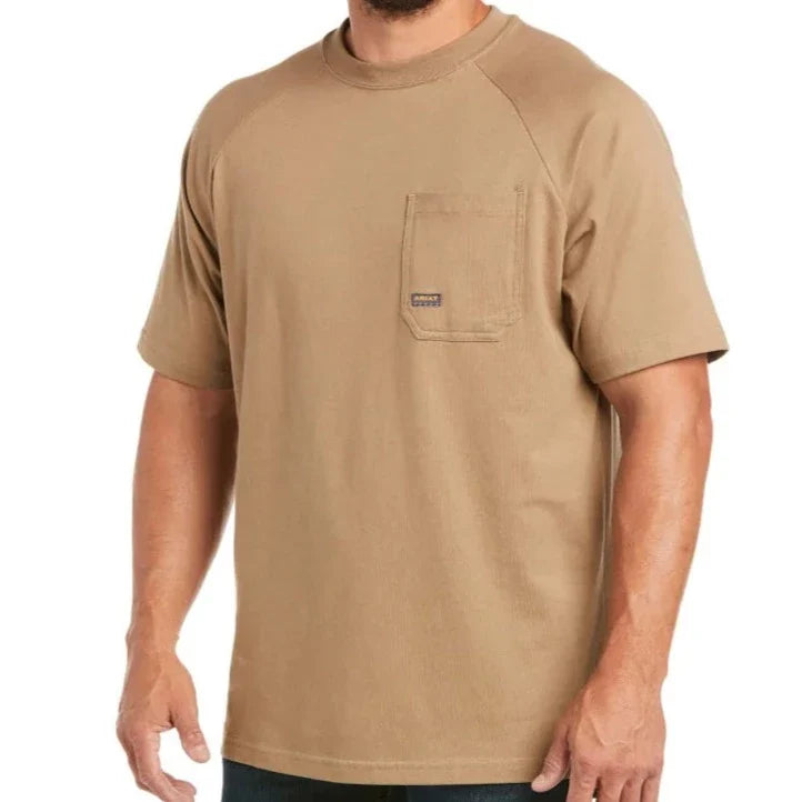 Rebar Khaki Tee | Ariat Mens