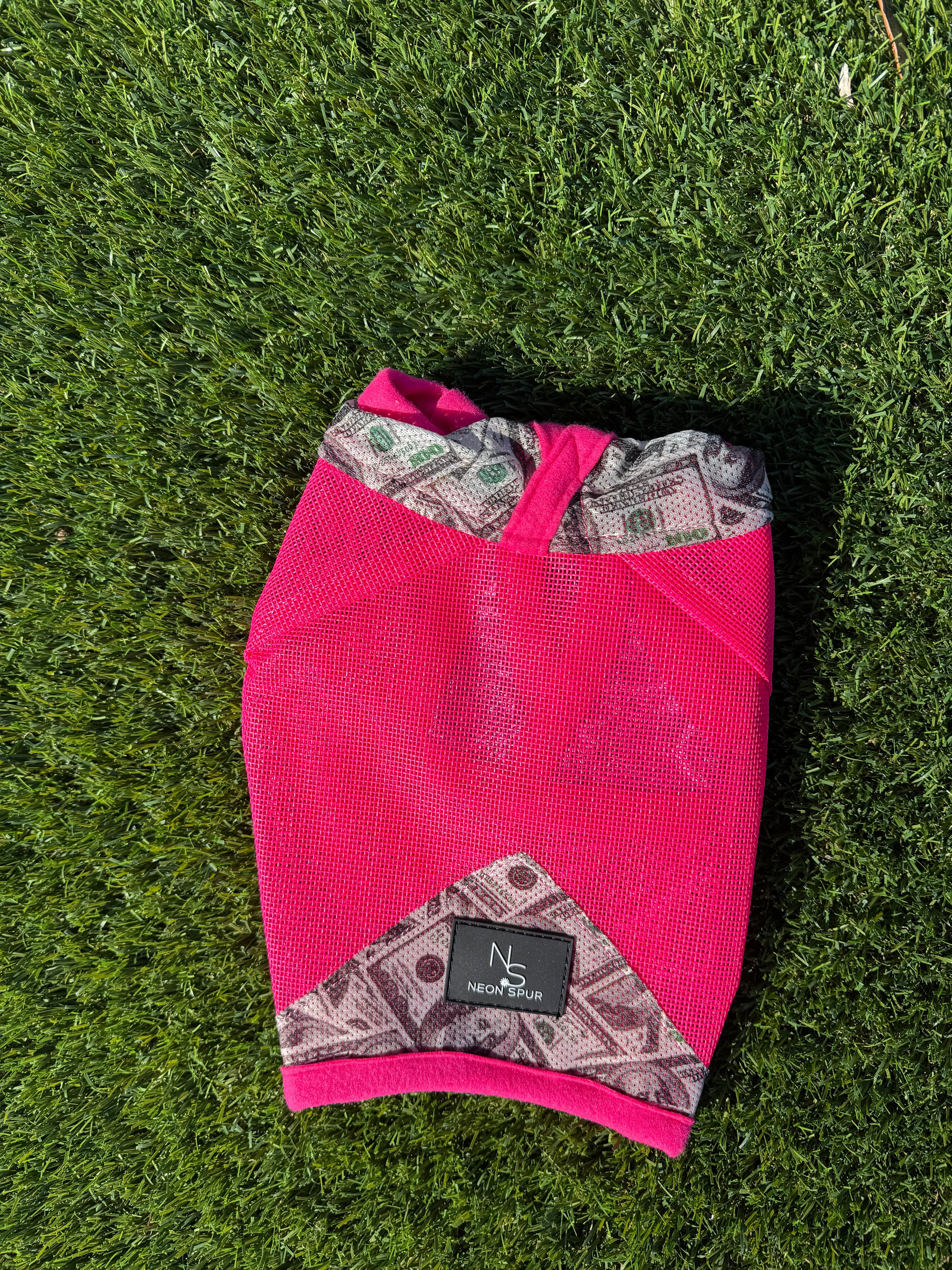 Entry Fees Fly Mask -Neon Pink