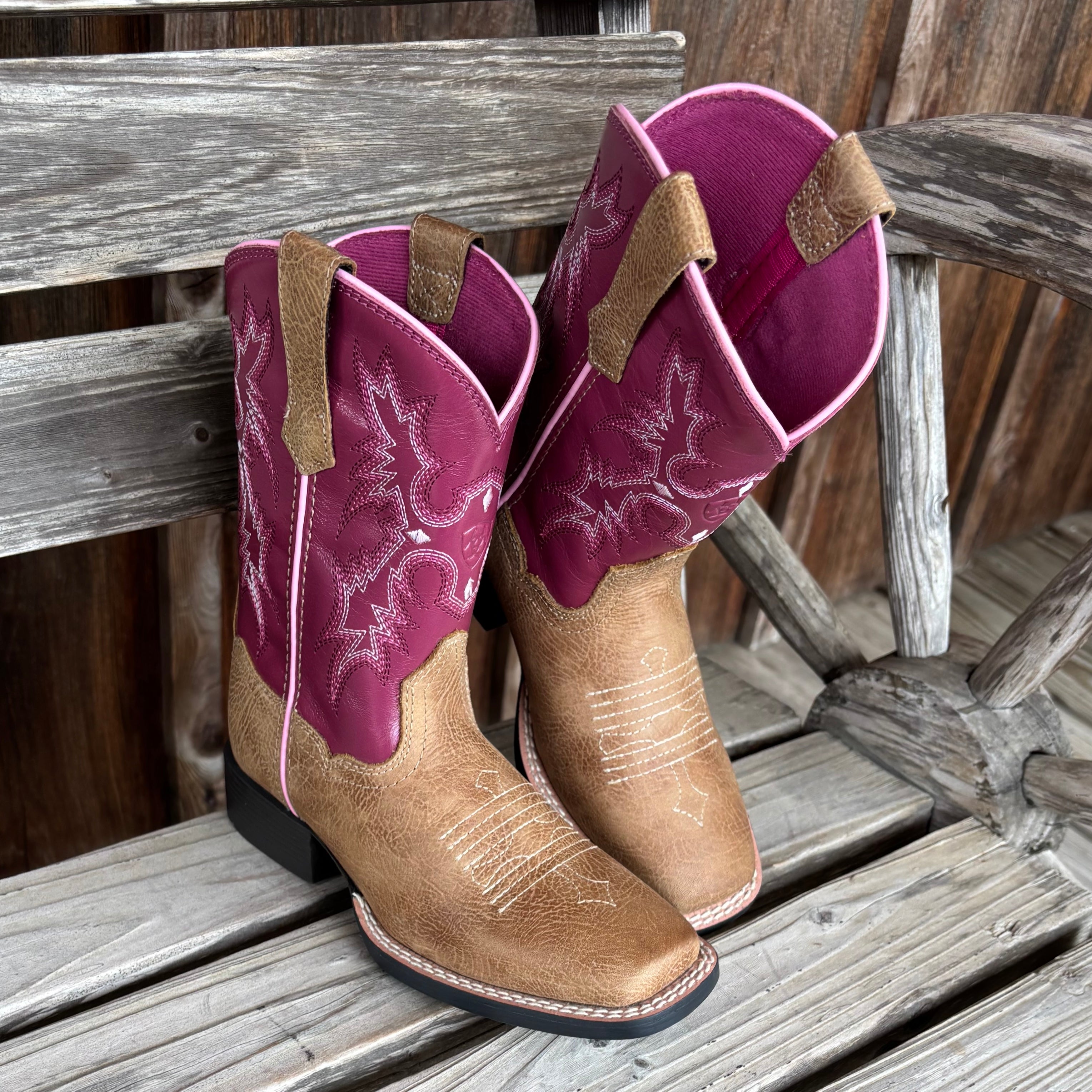 Pink Tombstone Western Boots | Ariat Kids