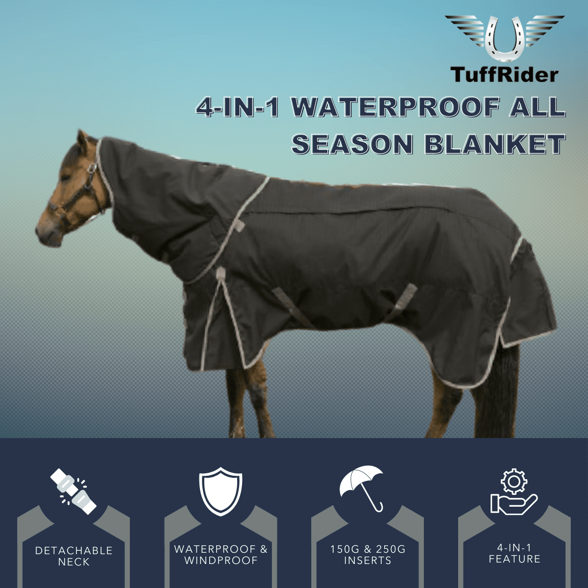 TuffRider All Season Ripstop Turnout Blanket