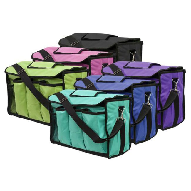 Showman Grooming Carrier – Durable Nylon Horse Grooming Tote with Pockets & Shoulder Straps