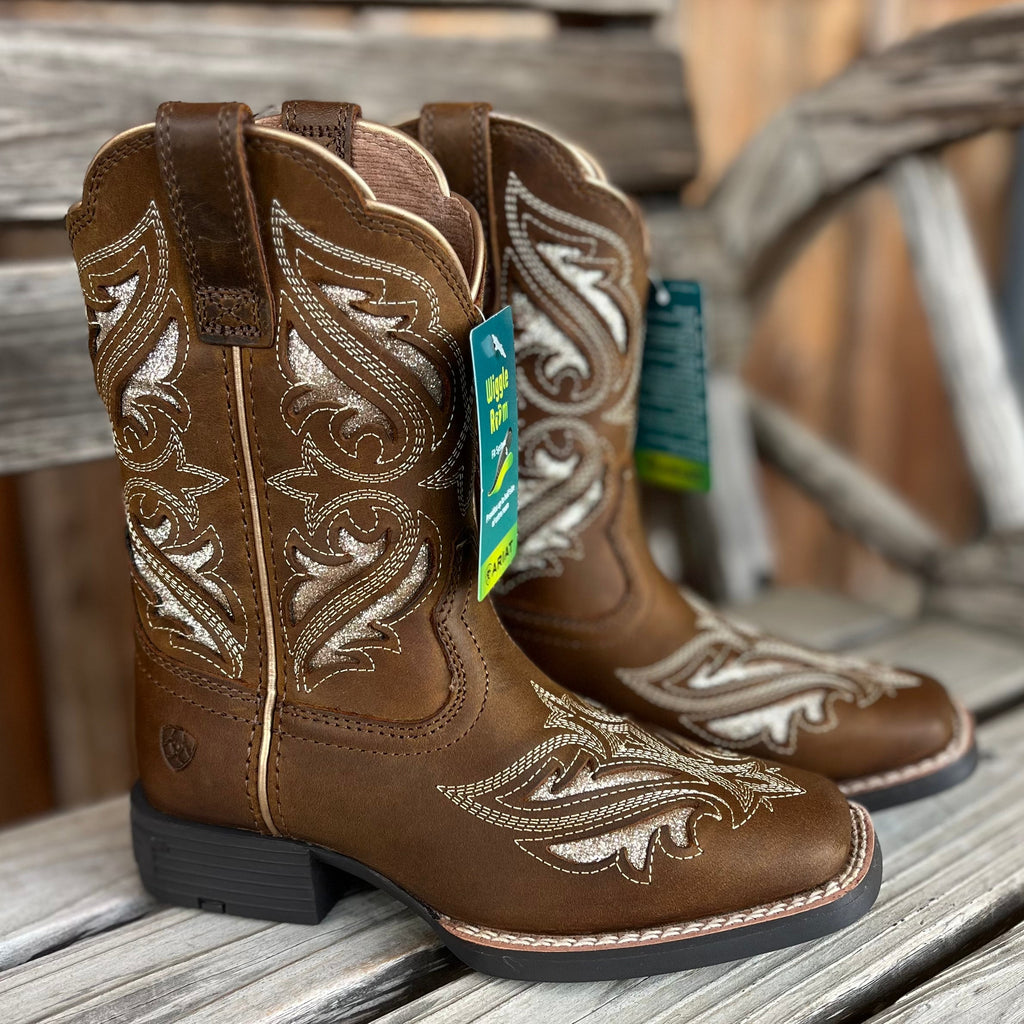 Glitter Round Up Western Boot | Ariat Kids