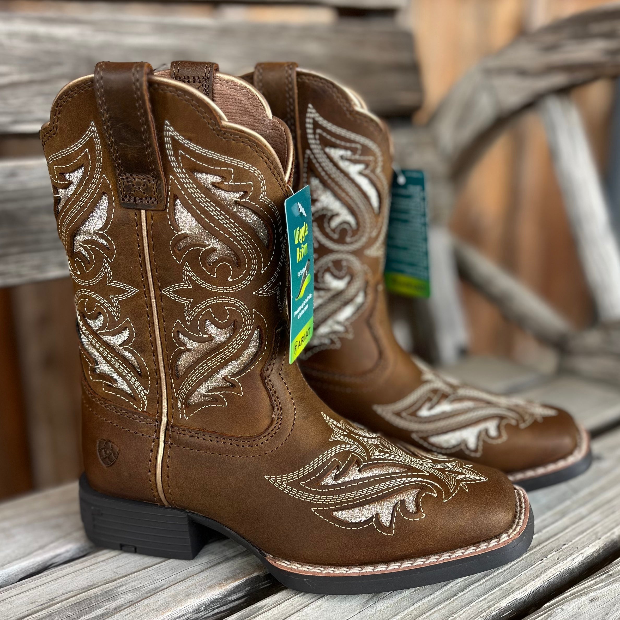 Glitter Round Up Western Boot | Ariat Kids