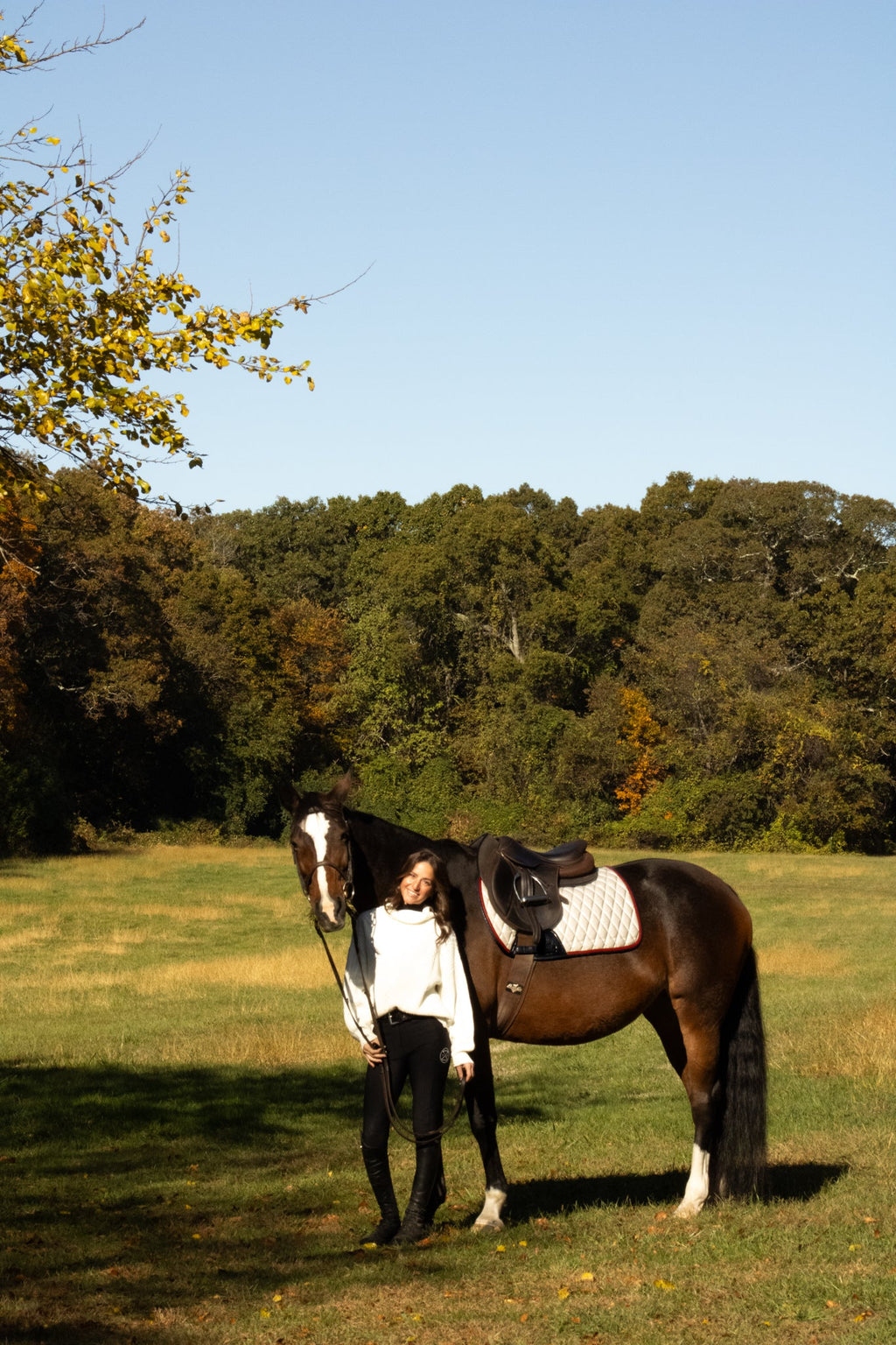 Jump Saddle Pad | White
