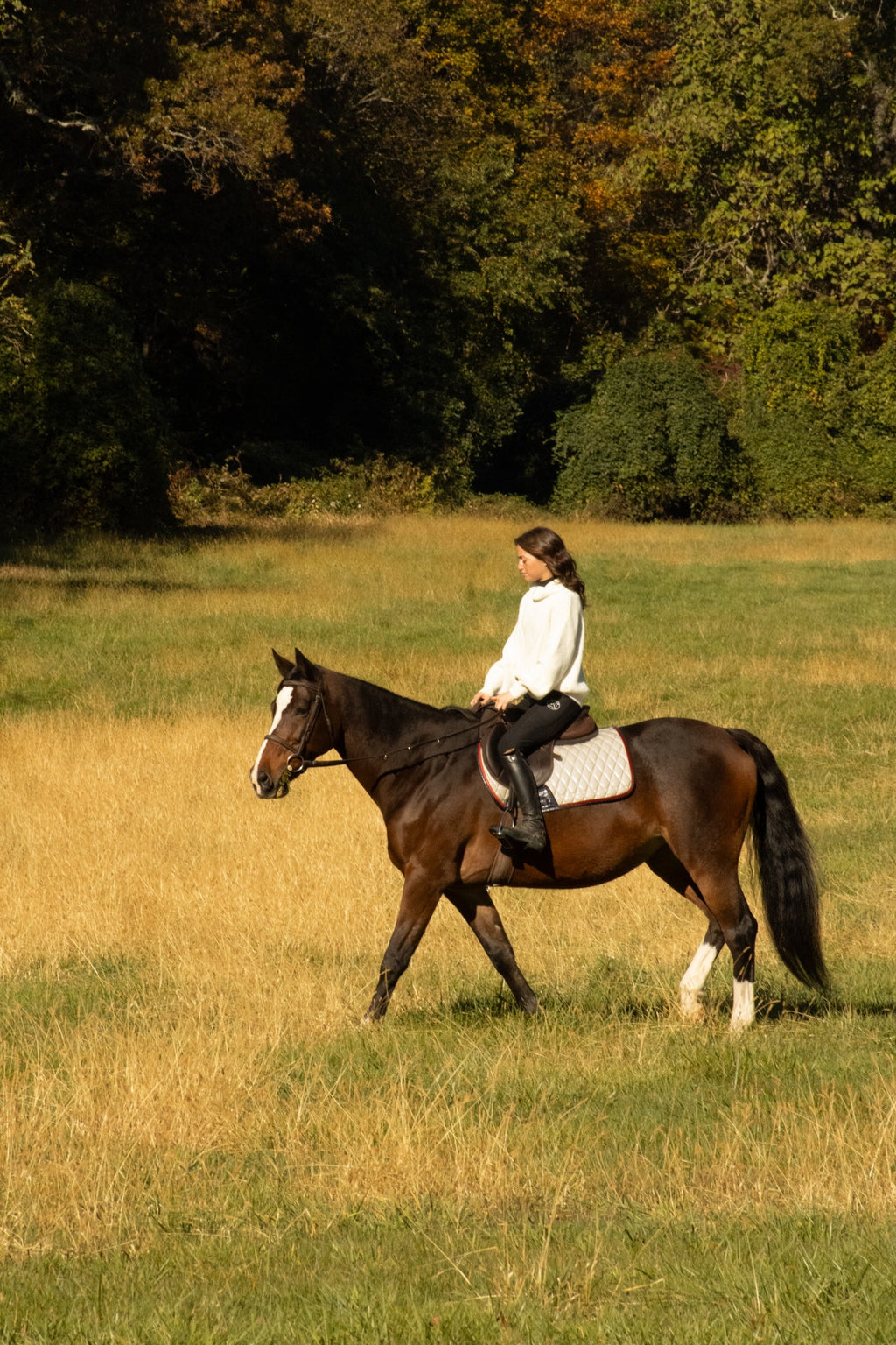 Jump Saddle Pad | White