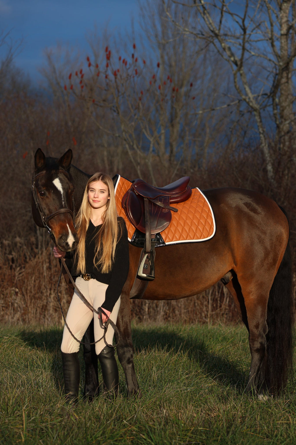 Jump Saddle Pad | Cognac