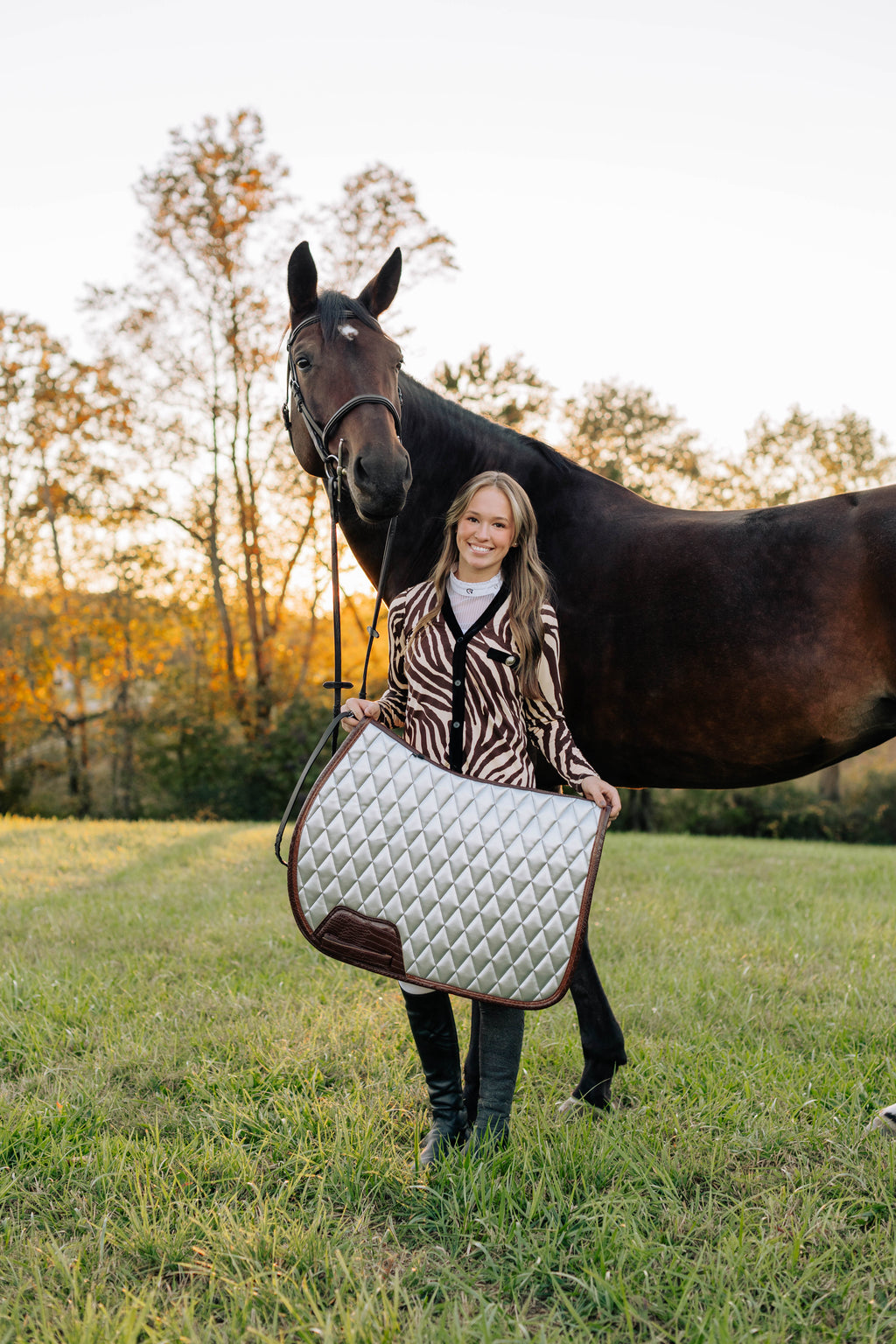 Jump Saddle Pad | Chrome