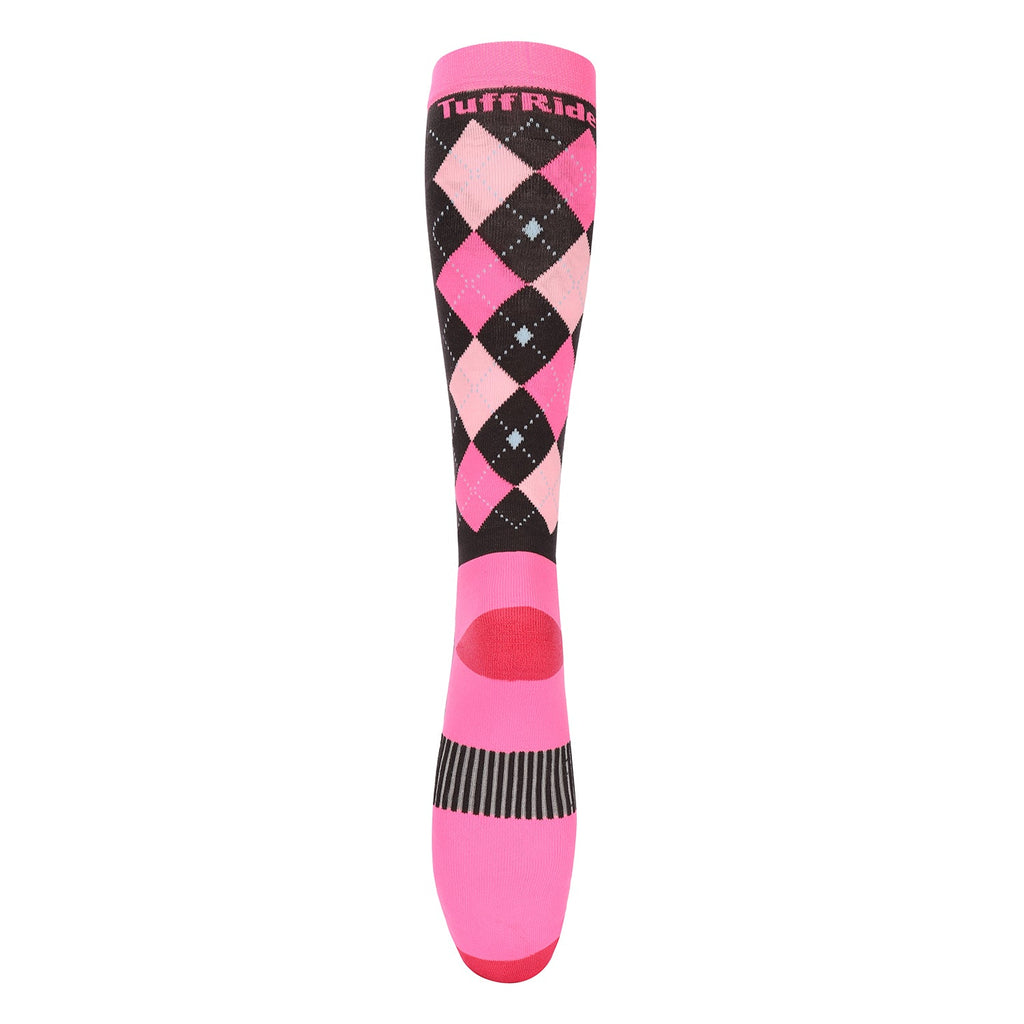 TuffRider NEON VENTILATED ARGYLE SOCKS