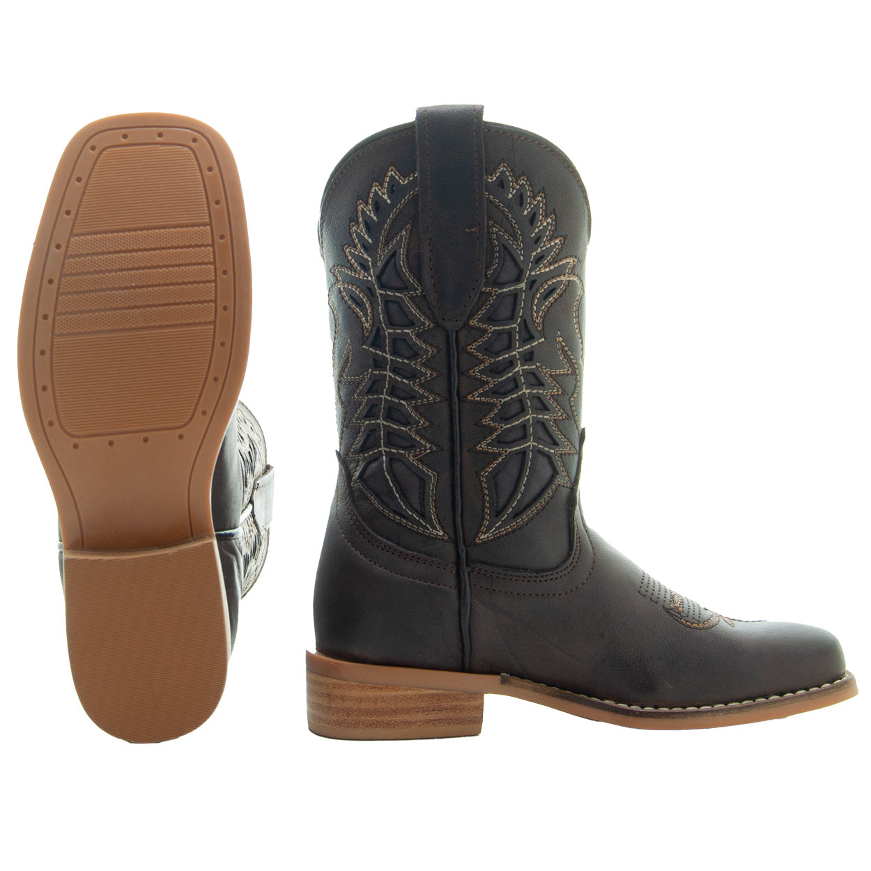 Toddler/Little Kids' Brown Country Boots | Everyday Western Boots K3007RU