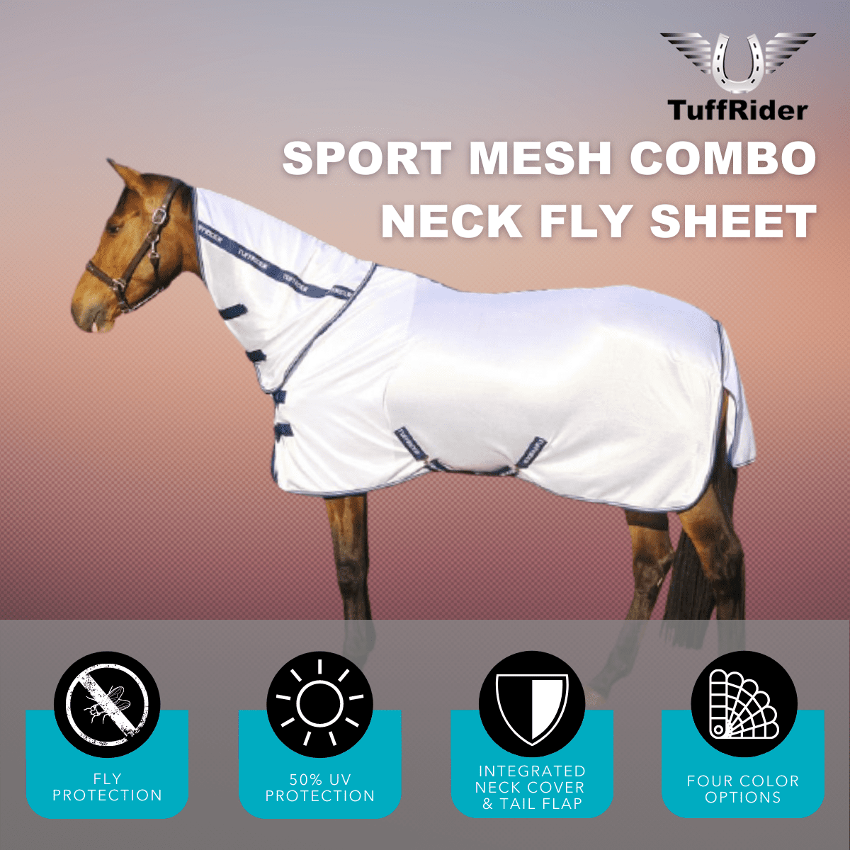 TuffRider Sport Mesh Combo Neck Fly Sheet