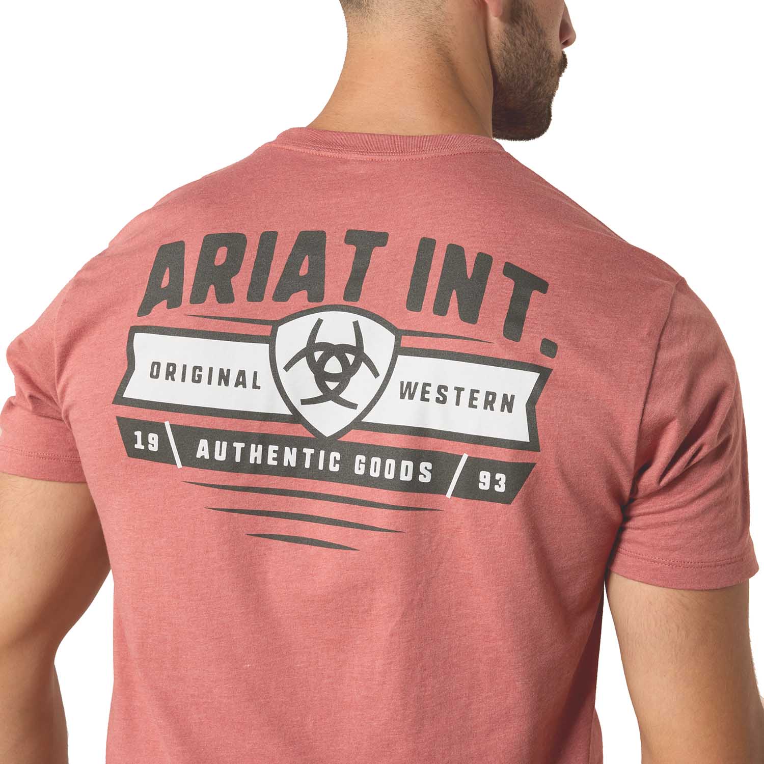 Ariat Mens Short Sleeve Shirt, Banner Badge Western Graphic Tee