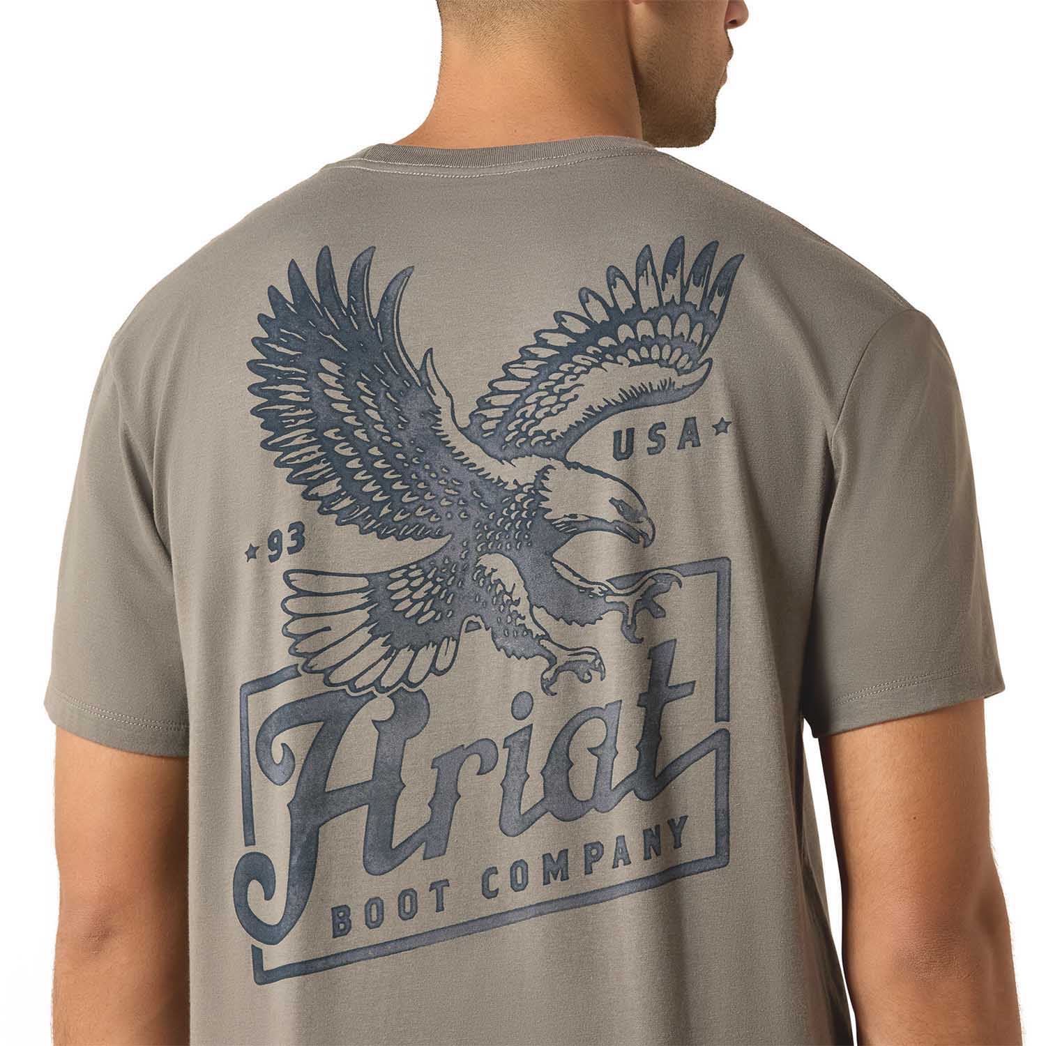 Ariat Mens Short Sleeve Shirt, Patriot Western Graphic Tee