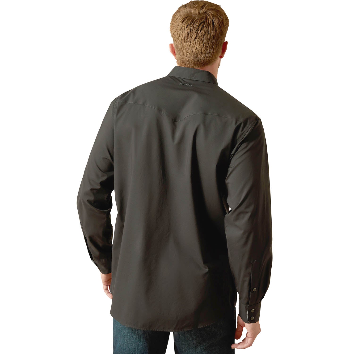 Ariat Mens Wrinkle Free Refines Slub Long Sleeve Shirt