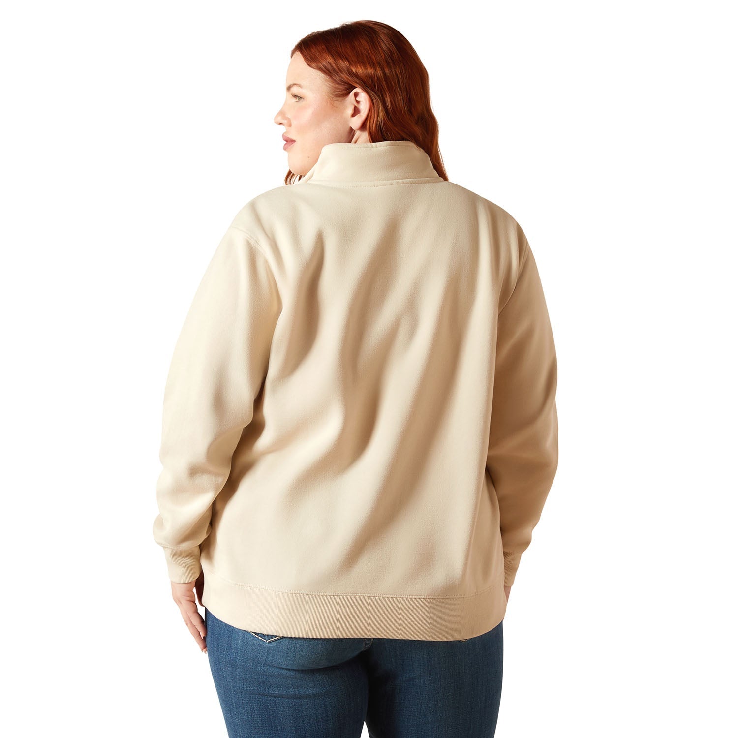 Ariat Womens "Denim & Supply" 1/2 Zip Sweatshirt – Midweight Fleece Casual Pullover