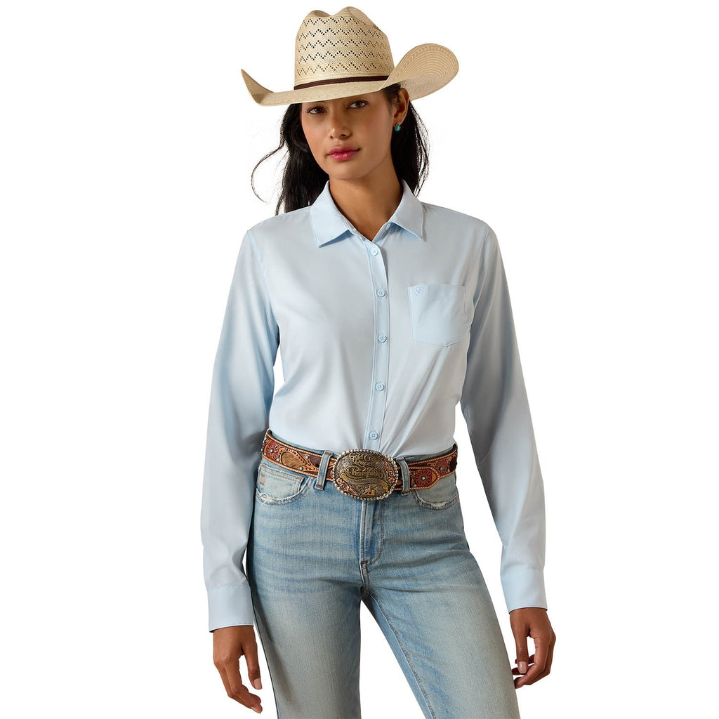 Ariat Women's Kirby Pro Shirt – Long Sleeve, Athletic Fit, UV Protection, Riding & Outdoor Wear