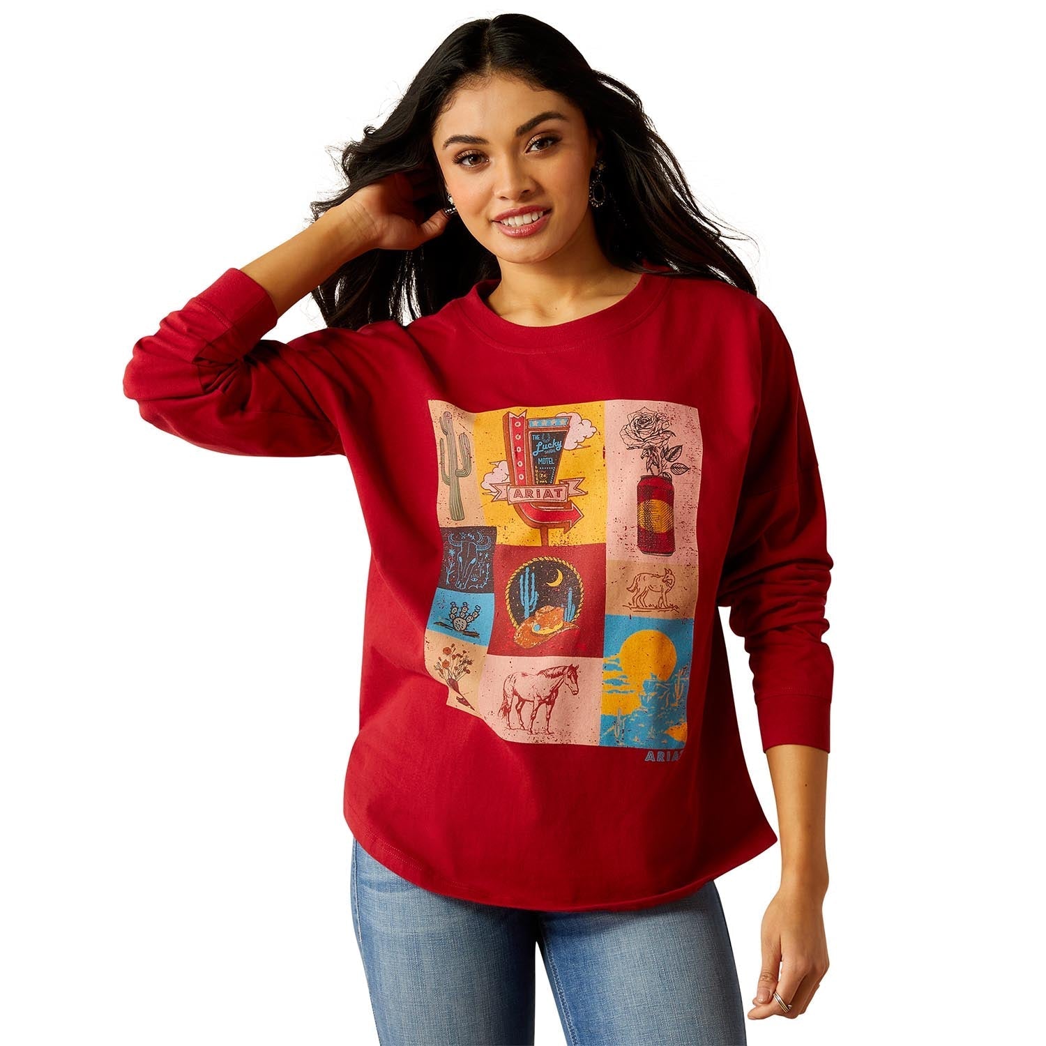 Ariat Women's Roadside Oversized Long Sleeve Shirt