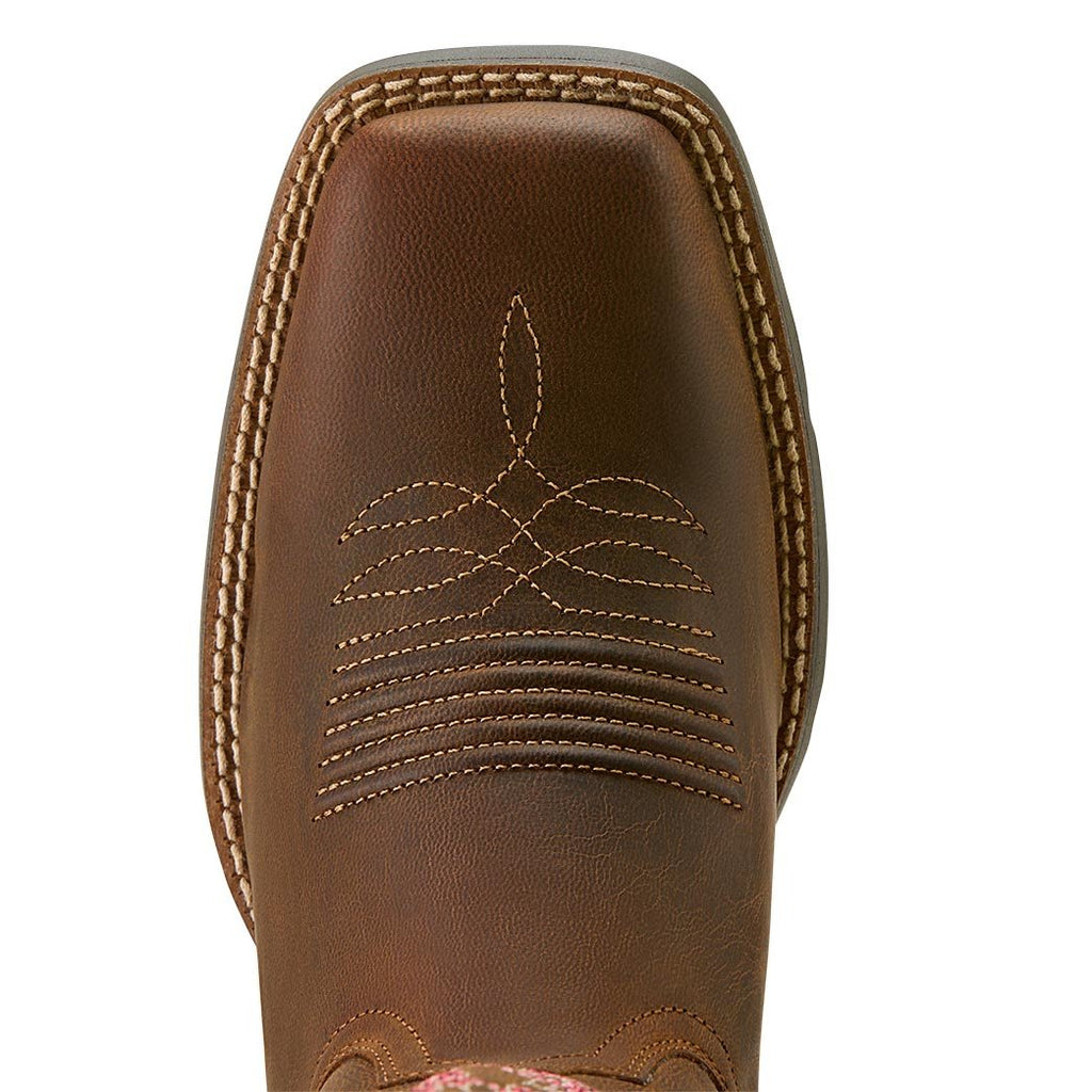 Ariat Women's Western Round Up Wide Square Toe StretchFit Boots