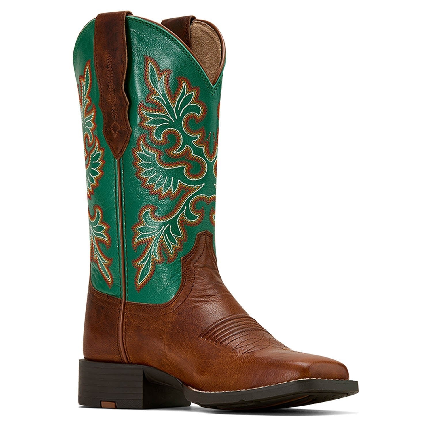 Ariat Women's Round Up Wide Square Toe StretchFit Western Boot