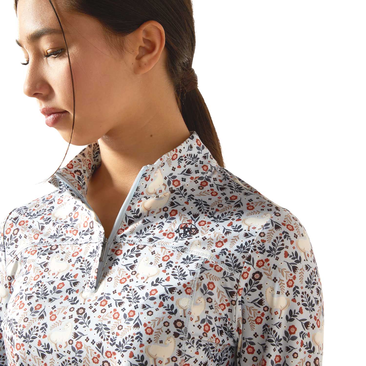 Ariat Youth Lowell 3.0 1/4 Zip Performance Baselayer - UV Protection and Thumbholes