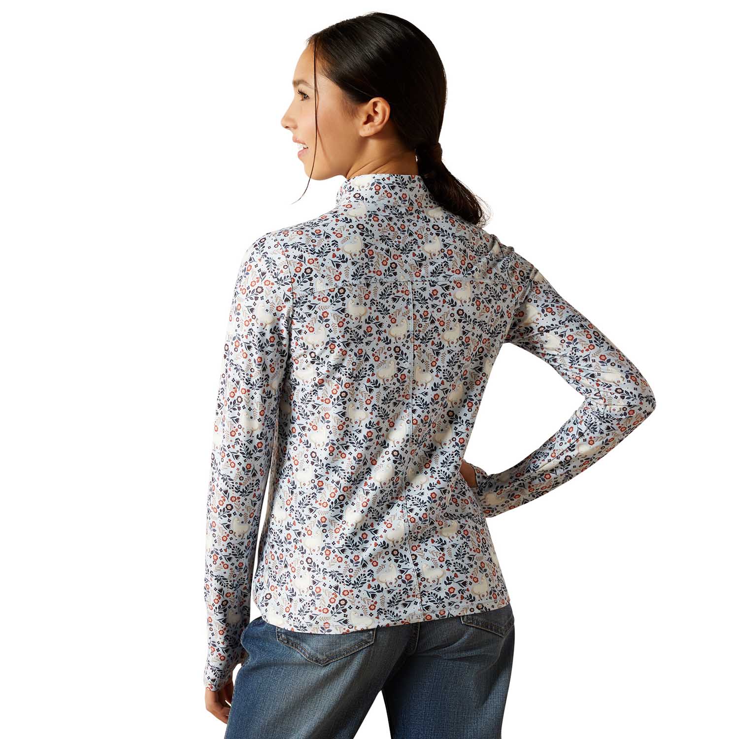 Ariat Youth Lowell 3.0 1/4 Zip Performance Baselayer - UV Protection and Thumbholes