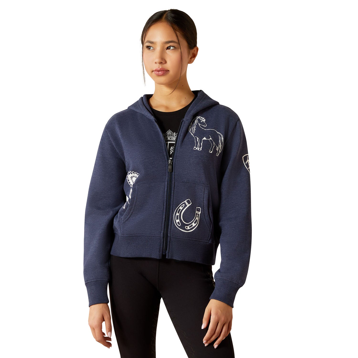 Ariat Youth Spiffy Full Zip Equestrian Hoodie