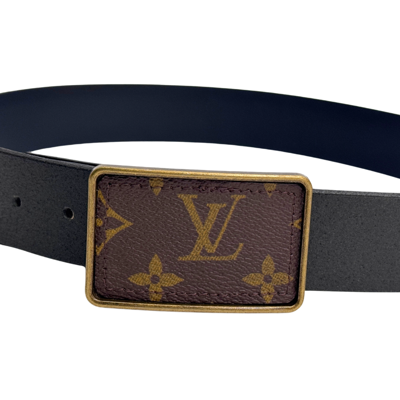 Boujee Upcycled LV & Leather Belt