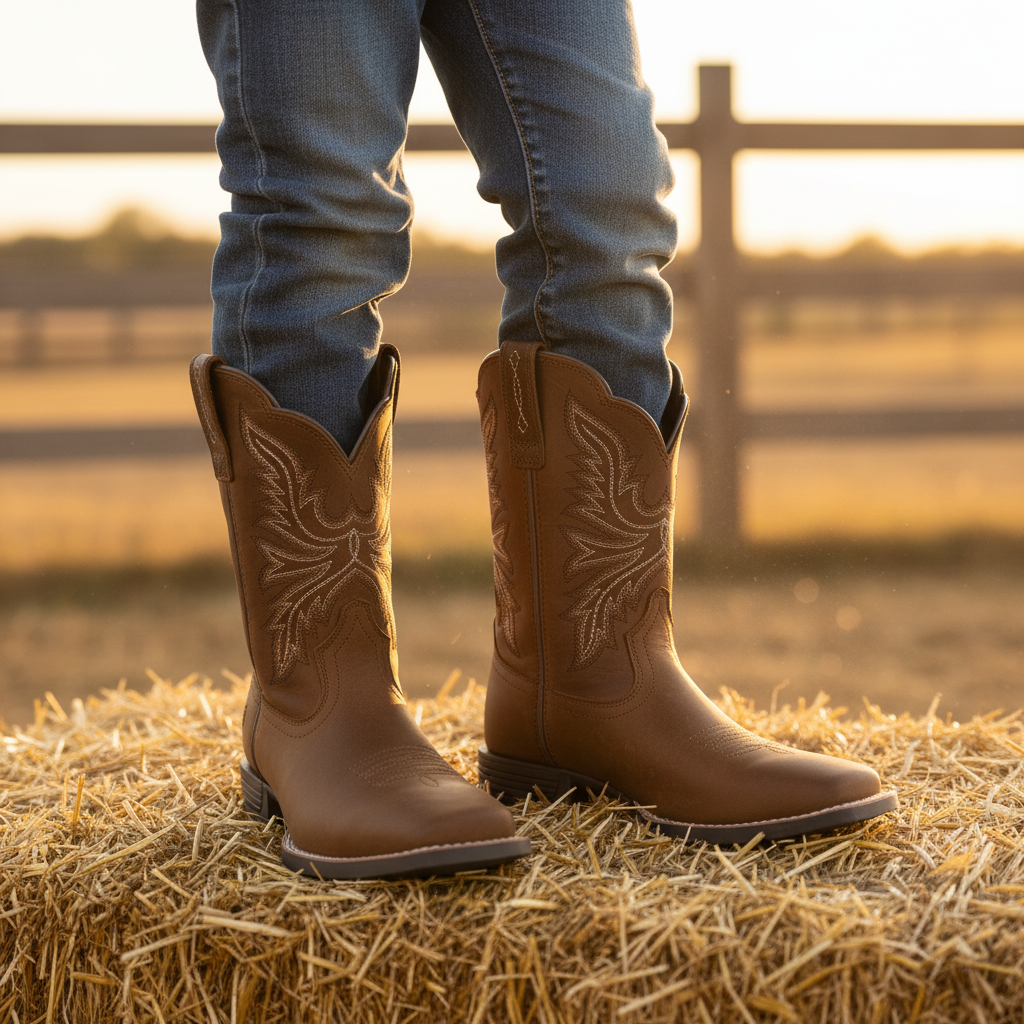 Brown Westwood Western Boot lifestyle