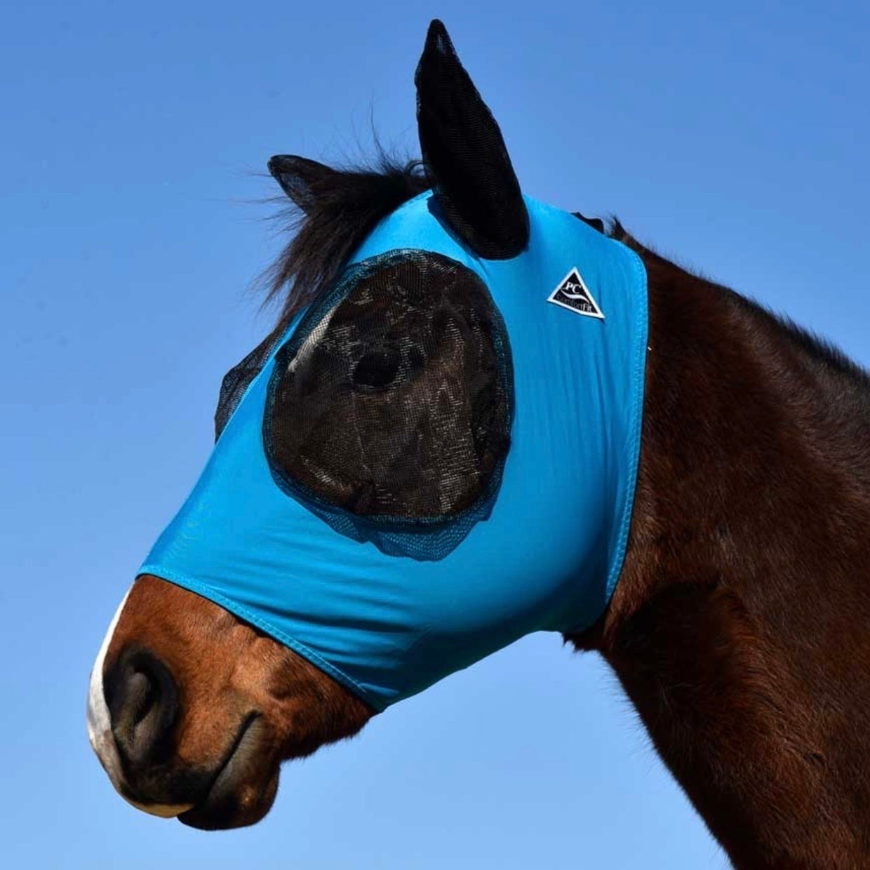 Lycra Fly Mask Blue