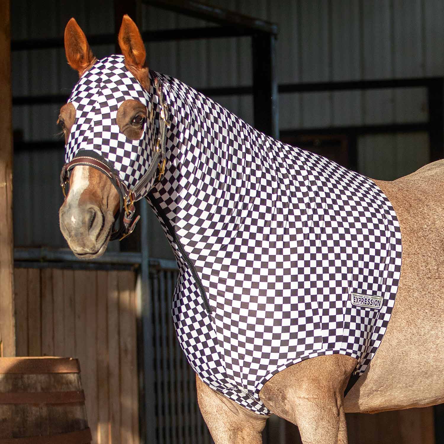 Jeffers Expression Lycra Hood for Horses